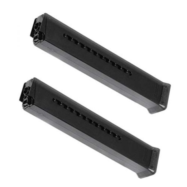 Generic Airsoft Gun Magazine 1 Airsoft Spare Parts 2pcs 420rd Hi-Cap Mag Magazine for H&K Umarex UMP Series AEG Black