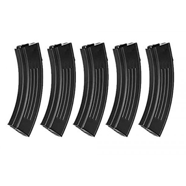 King Arms Airsoft Gun Magazine 1 King Arms 100rds AK Style Magazine for Tokyo Marui M4/16 Series (5pcs Box Set) (for Airsoft Toys Only)