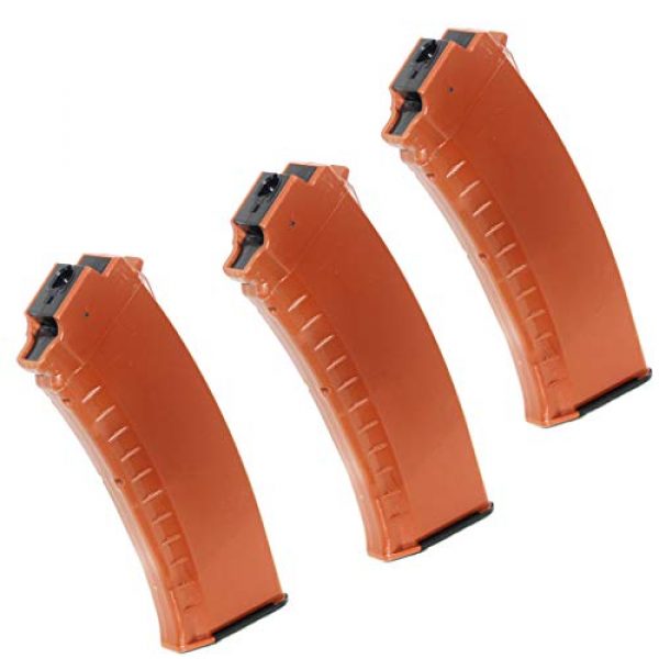Airsoft Gang Airsoft Gun Magazine 1 Airsoft Parts 3pcs 60rd Mid-Cap Magazine for Tokyo Marui Next Gen AK AEG Brown