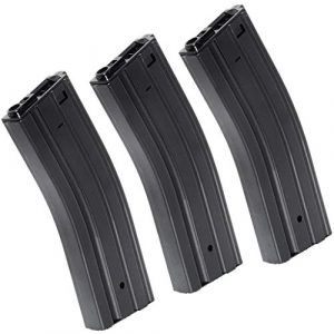 Airsoft Gang Airsoft Gun Magazine 1 Airsoft Parts 3pcs 500rd Hi-Cap Mag Magazine for G&P ICS Classic Army Tokyo Marui M4 M16 Series AEG Black
