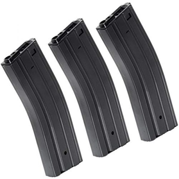 Airsoft Gang Airsoft Gun Magazine 1 Airsoft Parts 3pcs 500rd Hi-Cap Mag Magazine for G&P ICS Classic Army Tokyo Marui M4 M16 Series AEG Black