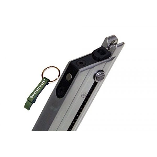 WE Airsoft Gun Magazine 2 WE 15rds Gas Airsoft Magazine For P08 GBB Series Silver -Mobile Ring Included