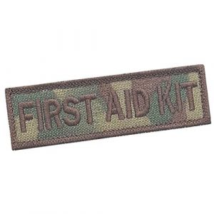 LEGEEON Airsoft Morale Patch 1 LEGEEON Multicam First Aid Kit 1x3.5 IFAK Medical Medic EMS Morale Tactical USA Army Military Touch Fastener Cap Patch
