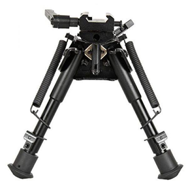 Gazelle Trading Airsoft Gun Barrel Bipod 1 Gazelle Trading 8-11 Inches Tactical Rifle Bipod with Pivot Lock for Shooting Quick Release Monopods