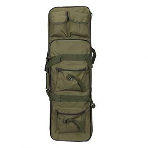 Yamcyh Rifle Case 1 Yamcyh Tactical Rifle Case Rifle Shotgun Soft Case Outdoor Military Rifle Hunting Backpack Airsoft Nylon Square Carry Dual Rifle Bag Gun Protection Case (Green,47in)