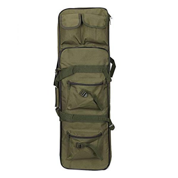 Yamcyh Rifle Case 1 Yamcyh Tactical Rifle Case Rifle Shotgun Soft Case Outdoor Military Rifle Hunting Backpack Airsoft Nylon Square Carry Dual Rifle Bag Gun Protection Case (Green,47in)