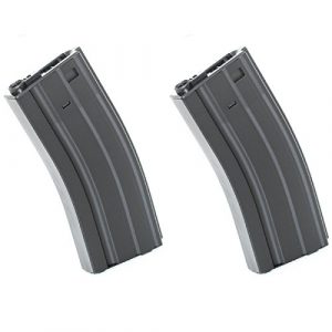 Airsoft Shopping Mall Airsoft Gun Magazine 1 Airsoft Shooting Gear E&C 2pcs 300rd Hi-Cap Mag Magazine For M-Series AEG Black