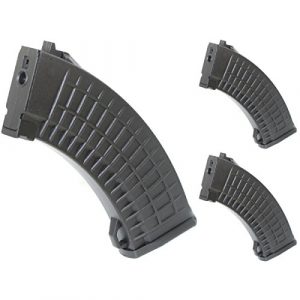 Airsoft Shopping Mall Airsoft Gun Magazine 1 Airsoft Shooting Gear 3pcs Pack CYMA 150rd Mid-Cap Waffle Magazine for AK-Series AEG Black