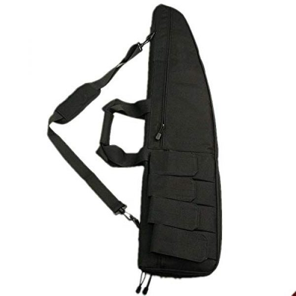 Yamcyh Rifle Case 2 Yamcyh 39"/47" Outdoor Military Carry Nylon Case Hunting Airsoft Tactical Rifle Gun Bag Heavy Duty Hunting Shotgun Case Carrying Military Shoot Soft Bag (Black,47in)