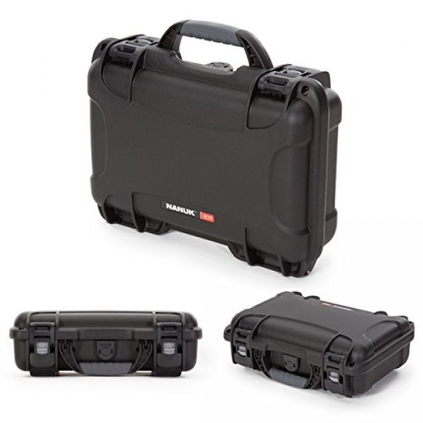 Nanuk Pistol Case 3 Nanuk 909 2UP Waterproof Hard Case w/Custom Foam Insert for Glock Pistols