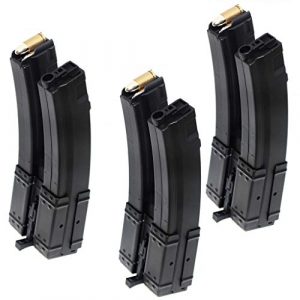Airsoft Gang Airsoft Gun Magazine 1 Airsoft Parts 3pcs Pack CYMA 560rd Hi-Cap Long Dual Magazine for MP5-Series AEG Black