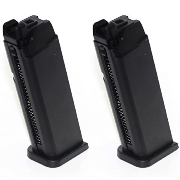 Airsoft Shopping Mall Airsoft Gun Magazine 1 Airsoft Shooting Gear ARMY 2pcs 25rd Mag Magazine For ARMY R17/Marui GBB Pistol Black