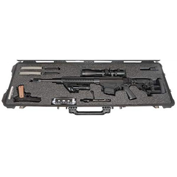 Case Club Rifle Case 2 Case Club Precision Rifle Pre-Cut Waterproof Case with Accessory Box & Silica Gel to Help Prevent Gun Rust (Gen 2)