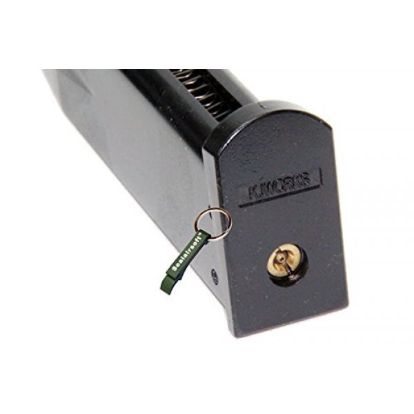 KJW Airsoft Gun Magazine 4 KJ Works 24rds Airsoft Metal 6mm Gas Magazine For P226 KP01 GBB -Mobile Ring Included