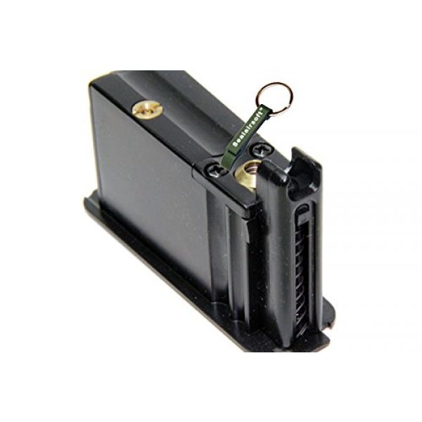 KJW Airsoft Gun Magazine 4 KJ Works 10rds Airsoft Metal 6mm Gas Magazine For M700 -Mobile Ring Included