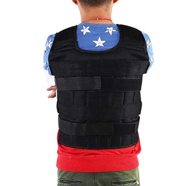 Aiggend Airsoft Tactical Vest 4 Tactical Vests, 50KG Weighted Vest Strength Training Jacket for Workout Fitness