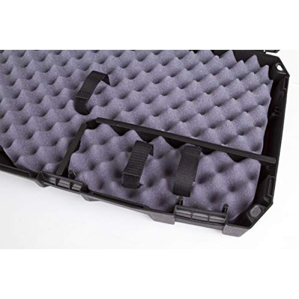 Flambeau Outdoors Rifle Case 4 Flambeau Outdoors 6500AR AR Tactical Gun Case with ZERUST - 40 x 12 x 4 in. Hard Gun Case with Zerust Magazine Pockets and Straps for Ammunition, Firearm Storage Accessory