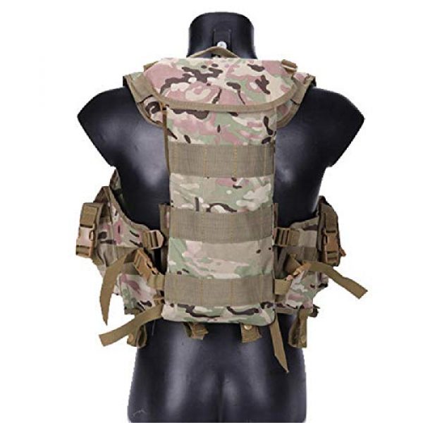 BGJ Airsoft Tactical Vest 3 Tactical Police Military Vest Wargame Sports Wear Airsoft Paintball Carrier Strike Vest with Water Bag