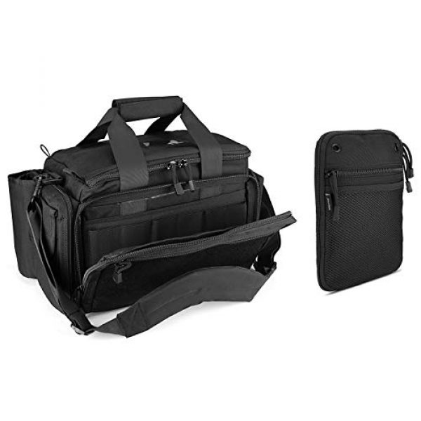 ProCase Pistol Case 1 ProCase Tactical Gun Range Bag Pistol Shooting Duffle Bag Bundle with Multipurpose Carry Pistol Holster Fanny Pack Waist Bag for Handgun
