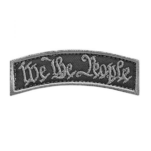 LEGEEON Airsoft Morale Patch 1 LEGEEON Subdued We The People Shoulder Tab American Declaration Independence Morale Tactical Touch Fastener Patch