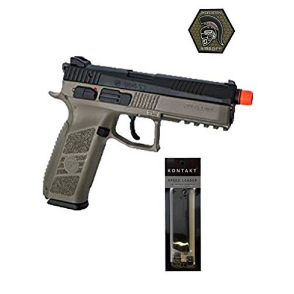 Modern Airsoft Airsoft Pistol 1 Airsoft Pistol ASG CZ P-09 Suppressor Ready CO2 Airsoft GBB Pistol with Patch and Speedloader
