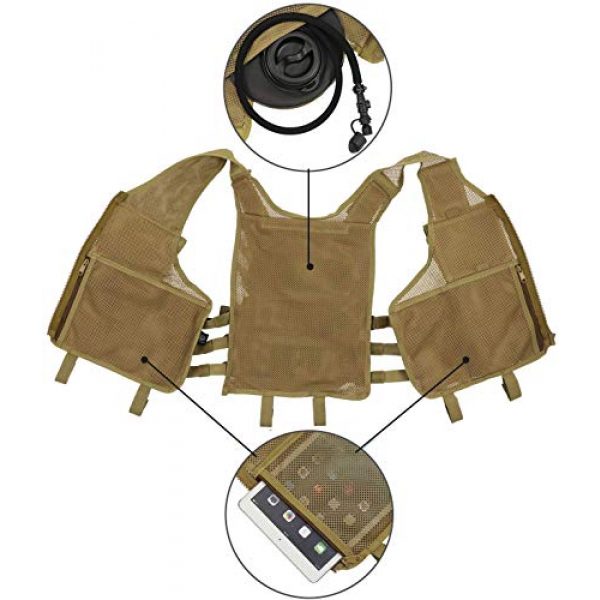 Hunting Explorer Airsoft Tactical Vest 5 600D Polyester Military Equipment air Gun Tactical Vest, Used for Military Combat Training, CS, Paintball Shooting and Other Airsoft Combat Protective Vests.