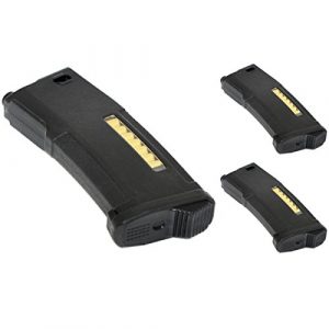 Airsoft Shopping Mall Airsoft Gun Magazine 1 Airsoft Shooting Gear 3pcs Pack PTS EPM 150rd Enhanced Polymer Magazine AEG Black
