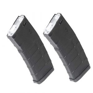 Generic Airsoft Gun Magazine 1 Airsoft Spare Parts CYMA 2pcs 160rd Polymer Waffle Mag Mid-Cap Magazine for CYMA, E&C, APS, D-Boys, ICS, Classic Army, G&P, Tokyo Marui M4 M16 Series AEG Black