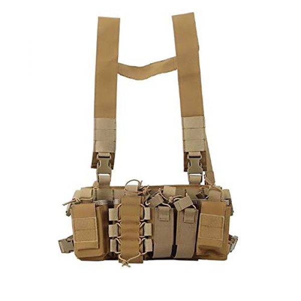 WEQ Airsoft Tactical Vest 1 WEQ Multifunctional Tactical Vest Outdoor Equipment Tactical Chest Hanging Combat Training Vest (Color : #A)