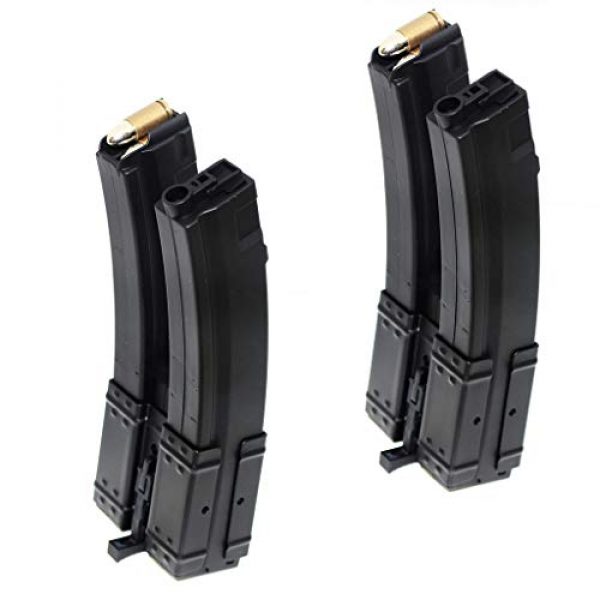 Airsoft Gang Airsoft Gun Magazine 1 Airsoft Parts 2pcs Pack CYMA 560rd Hi-Cap Long Dual Magazine for MP5-Series AEG Black