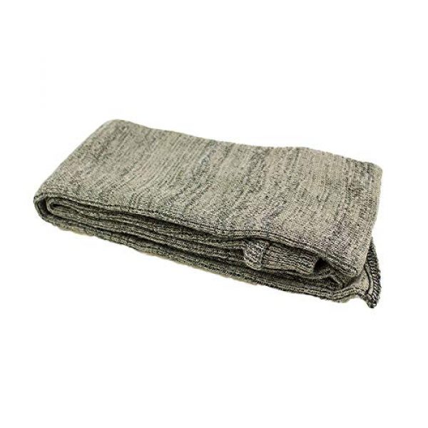 Less Side Rifle Sock 2 Less Side Silicone Treated Gun Sleeve Knit Gun Sock for Rifle Shotgun Storage Anti Rust Extendable Soft Gun Case for Rifles with or Without Scope 52 Inches Gray