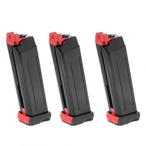 Generica Air Gun Magazine 1 Generica Airsoft Spare Parts APS 3pcs 18rd CO2 Magazine for APS Steel Shark .177 Cal 4.5mm BB Black