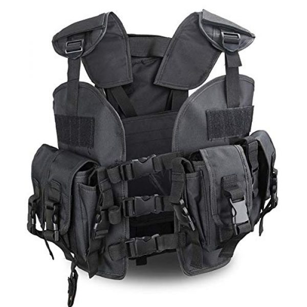 Shefure Airsoft Tactical Vest 7 Shefure The Seal Men Tactical Hunting Armor Vest Combat CS Wargame Military Camouflage Waterproof Water Bag Pouches Tactical Gear