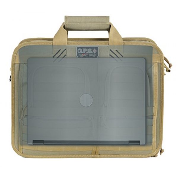 G. Outdoor Products Pistol Case 2 G. Outdoor Products GPS GPS-T1551BCT Tactical Operations Brief Case with Handgun Holster in Tan, One Size