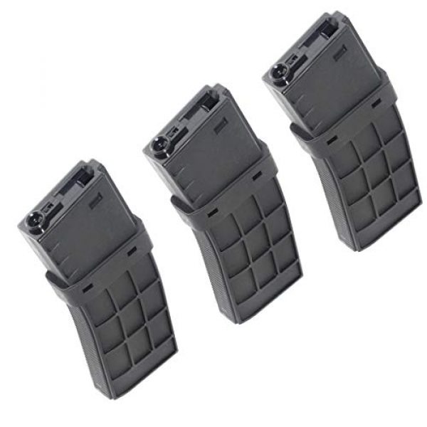 Generica Airsoft Gun Magazine 1 Airsoft Spare Parts CYMA 3pcs 450rd Waffle Mag Hi-Cap Magazine for APS D-Boys Tokyo Marui ICS Classic Army G&P M4 M16 Series AEG Black