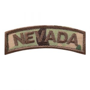 LEGEEON Airsoft Morale Patch 1 LEGEEON Multicam Nevada Shoulder Tab NV State OCP Army Morale Tactical Fastener Patch