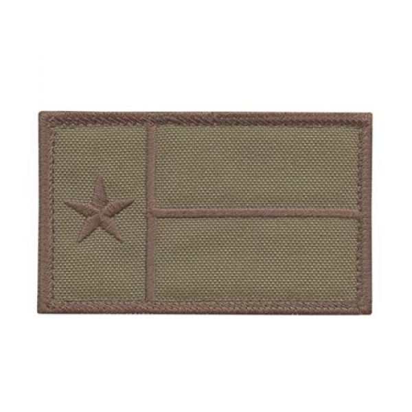 LEGEEON Airsoft Morale Patch 1 LEGEEON Texas Lone Star Flag Tan Coyote Brown USA Army Tactical Morale Touch Fastener Cap Patch