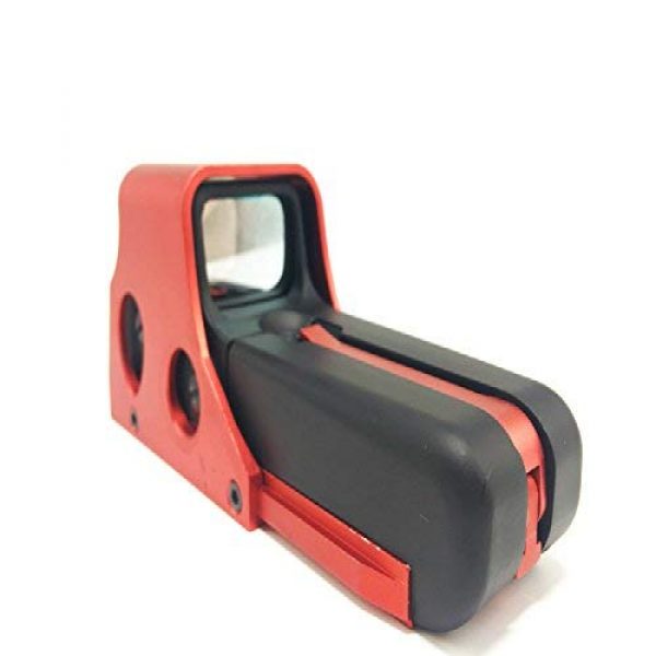 Yingyou Airsoft Gun Reflex Sight 2 Yingyou Scope Tactical Mini Holographic Reflex Sight Red Dot Scope Light Adjustable Brightness Gun Rifle Shooting Spotting Red Color