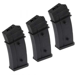 Generic Airsoft Gun Magazine 1 Airsoft Spare Parts Battleaxe 3pcs 470rd Hi-Cap Mag Magazine for CYMA, Classic Army, ARES, S&T, JG, Elite Force, Tokyo Marui G36 AEG Black