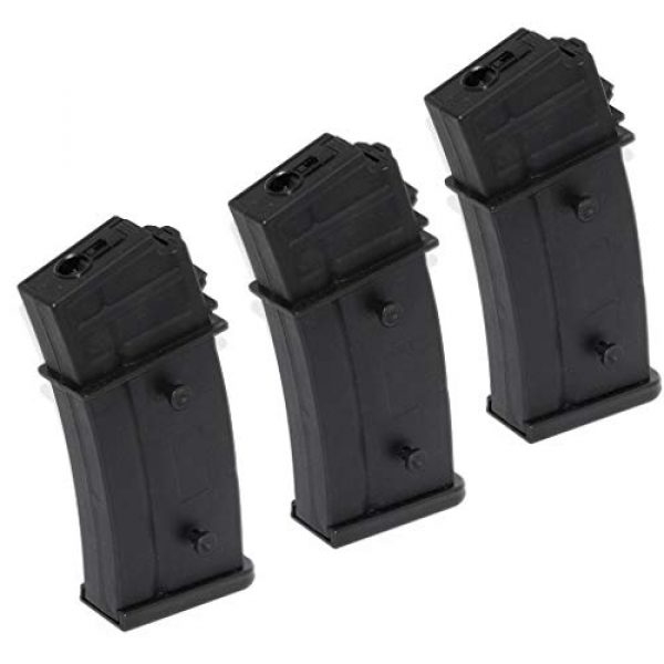 Generic Airsoft Gun Magazine 1 Airsoft Spare Parts Battleaxe 3pcs 470rd Hi-Cap Mag Magazine for CYMA, Classic Army, ARES, S&T, JG, Elite Force, Tokyo Marui G36 AEG Black