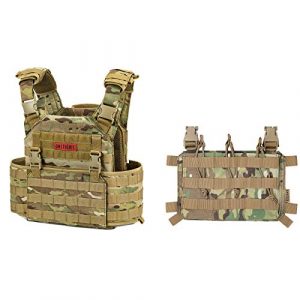 OneTigris Airsoft Tactical Vest 1 OneTigris Multicam Tactical Vest & Triple Rifle Mag Pouch