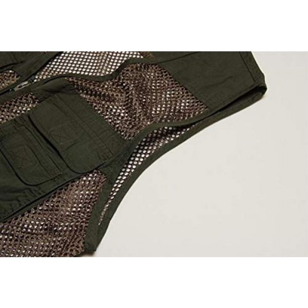 DAFREW Airsoft Tactical Vest 6 DAFREW Men's Vest Outdoor Leisure Fishing Vest Multi-Pocket Vest Breathable mesh Vest (Color : Beige, Size : XL)