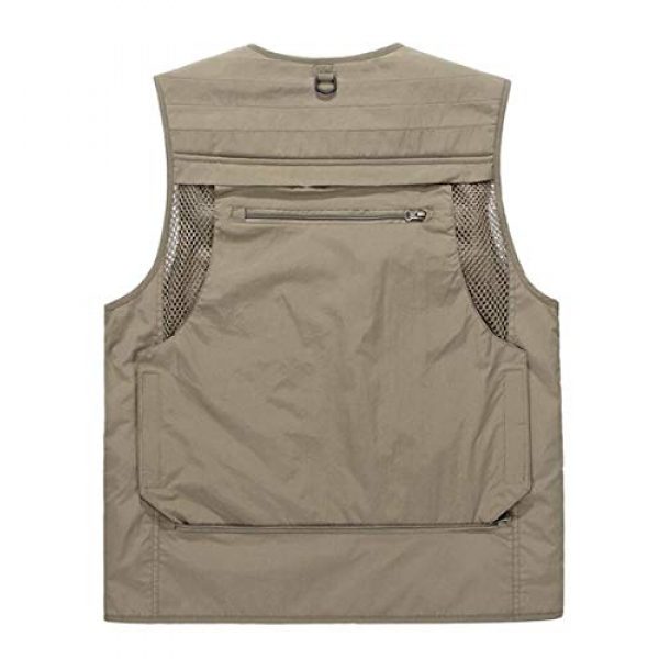 DAFREW Airsoft Tactical Vest 2 DAFREW Men's Casual Vest Outdoor Photography Vest Quick Dry Multi-Pocket Vest (Color : Khaki, Size : XL)
