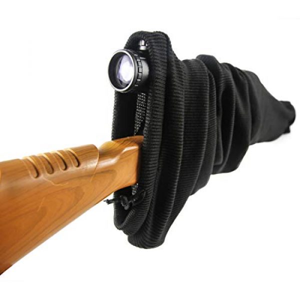 GUGULUZA Rifle Case 2 GUGULUZA Silicone Treated Knit Gun Sock Extra Wide 52/47 x 6 inches,Fits Rifle with Scopes