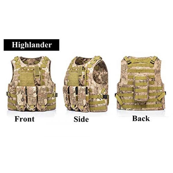 BGJ Airsoft Tactical Vest 5 BGJ Airsoft Military Shooting Vest Molle Waistcoat Armor Hunting Vest Tactical Combat Gear Wargame CS Protective Vests
