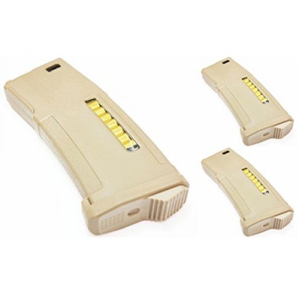 Airsoft Shopping Mall Airsoft Gun Magazine 1 Airsoft Shooting Gear 3pcs Pack PTS EPM 150rd Enhanced Polymer Magazine AEG Dark Earth