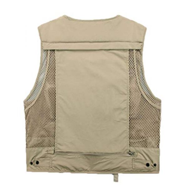 DAFREW Airsoft Tactical Vest 2 DAFREW Casual Vest Multi-Pocket Quick-Drying Vest mesh Breathable Vest Outdoor Leisure Fishing Photography Vest (Color : Green, Size : L)