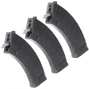 Generic Airsoft Gun Magazine 1 Airsoft Spare Parts CYMA 3pcs 600rd Polymer Waffle Hi-Cap Magazine for CYMA APS D-Boys ICS JG G&P Tokyo Marui AK Series AEG Black