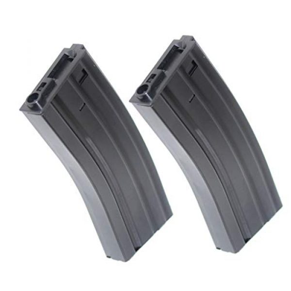 Generica Airsoft Gun Magazine 1 Airsoft Spare Parts 2pcs 300rd Mag Hi-Cap Magazine for G&P Tokyo Marui ICS Classic Army M-Series M4 M16 AEG
