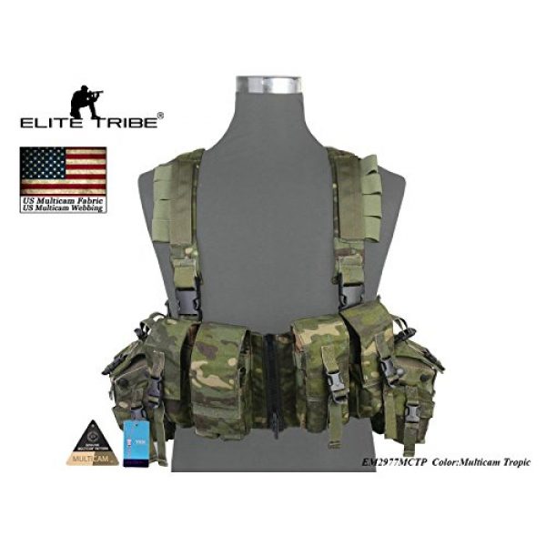 Elite Tribe Airsoft Tactical Vest 2 Elite Tribe Airsoft Military Molle Vest Combat Tactical LBT 1961A R Style Load Bearing Chest Rig
